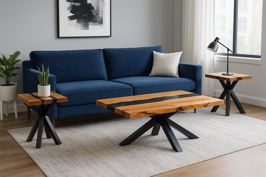 Epoxy River Coffee Table Set