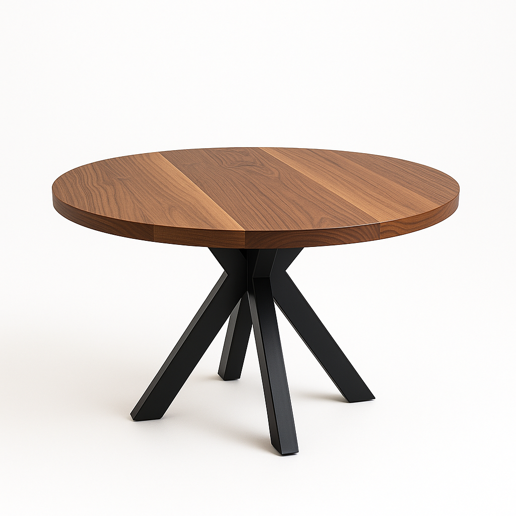 Orion Round Walnut Dinning Table