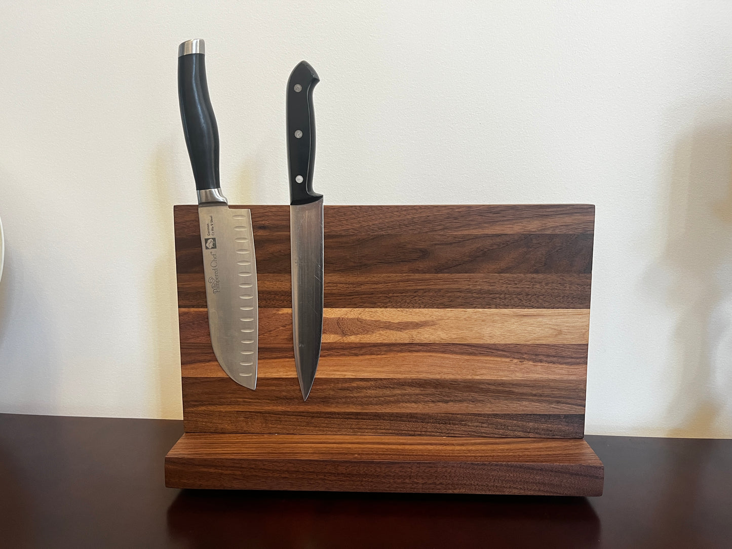 Walnut Magnetic Knife Block (made to order)