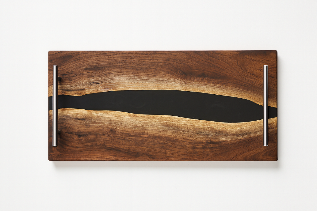 Large Walnut Epoxy Serving Tray (made to order)