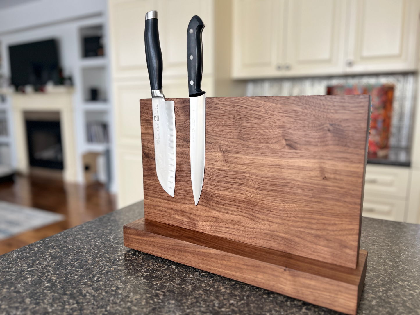 Walnut Magnetic Knife Block (made to order)